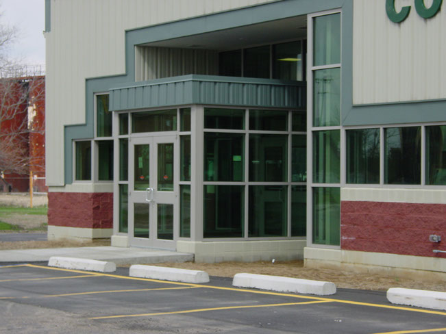 A photo of the glass work at Jackson Glass Works