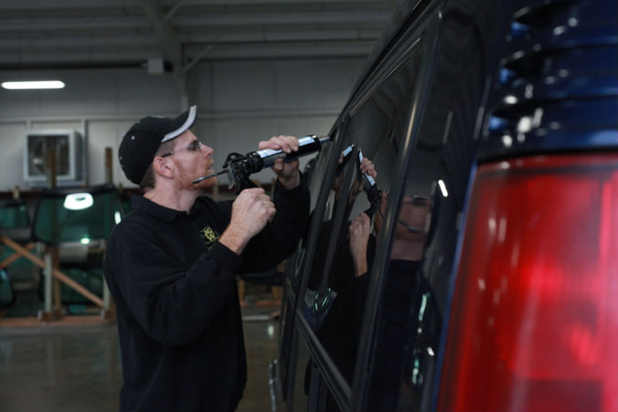 car window glass installation